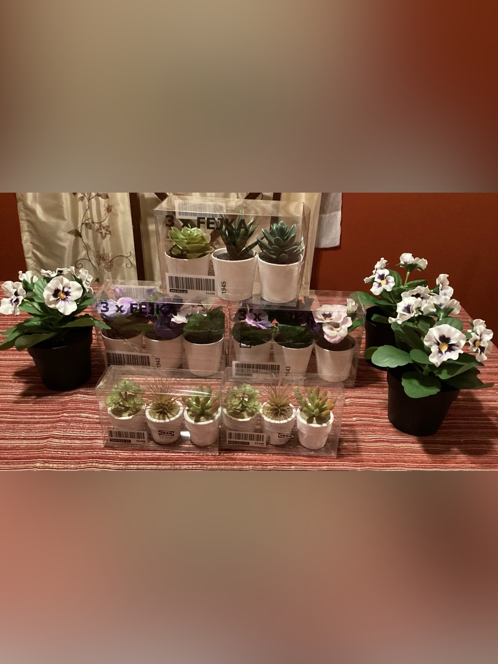 IKEA Artificial Plants Lot of 18 Pieces, Brand New
